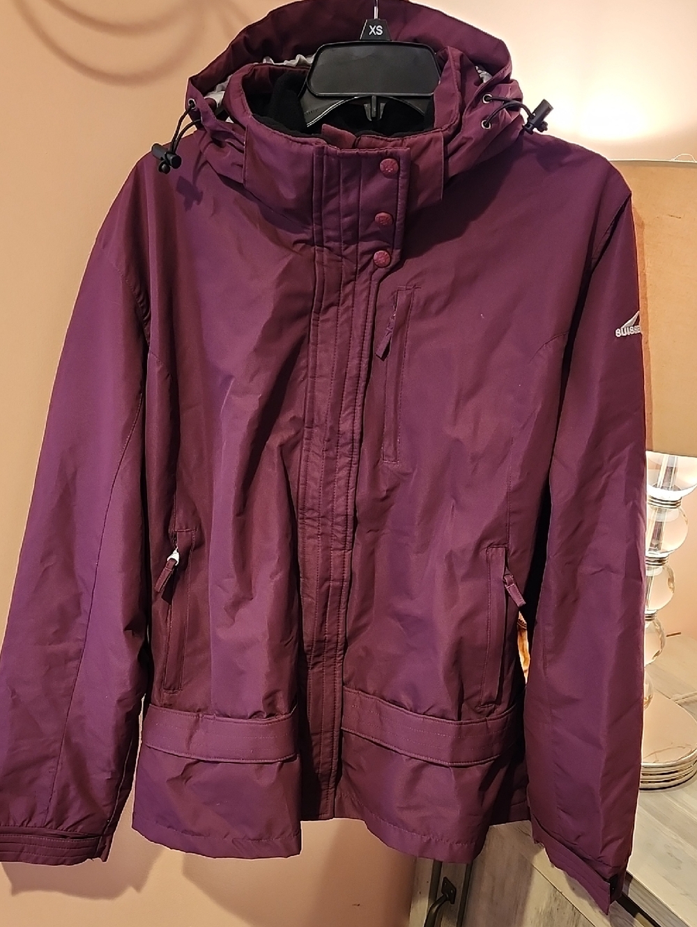 Suisse Sport Plum Hooded Outdoor 2-in 1 Jacket